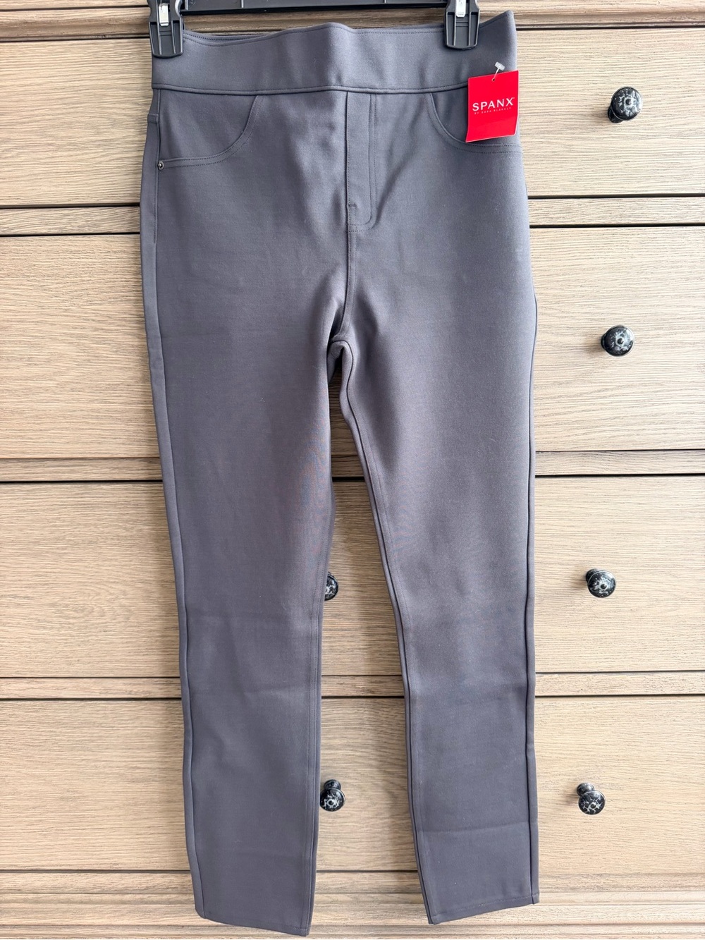 NWT SPANX Ponte Ankle Leggings Pants Gray Size Small